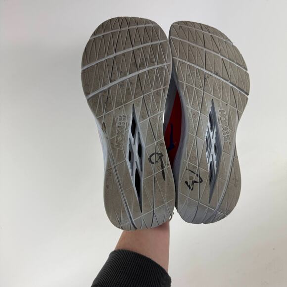 Hoka One One Carbon x Sneakers Women's 9 Gray Lace-Up Athletic Running Shoes - Picture 8 of 10